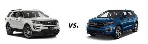 2018 Ford Edge Vs 2017 Ford Explorer