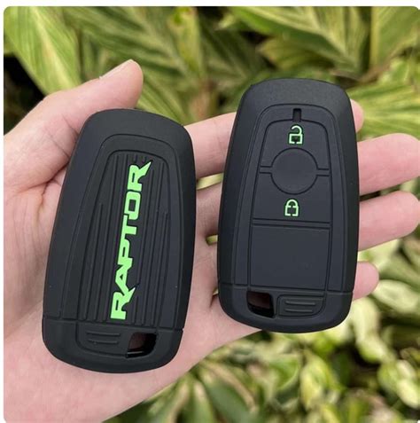 2018 To 2024 For Ranger Raptor Silicone Key Fob Cover Black Green