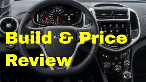 2019 Chevrolet Sonic Lt Rs W Performance Package Build Price Review Interior Colors Youtube