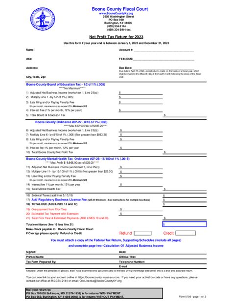 2022 2026 Form Ky 0506 Boone County Fill Online Printable Fillable Blank Pdffiller