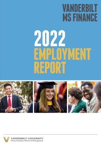 2022 Ms Finance Employment Report By Vanderbilt Owen Graduate School Of