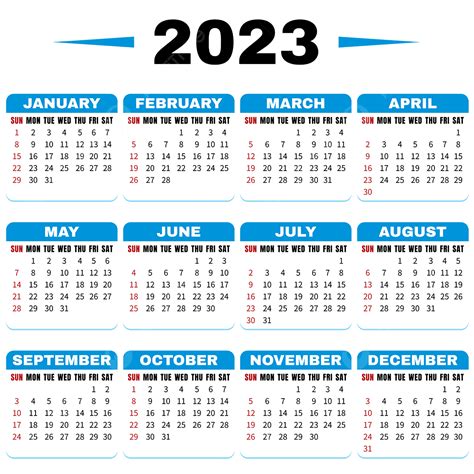 2023 Calendar Planner Vector Art Png 2023 Calendar With Geometric