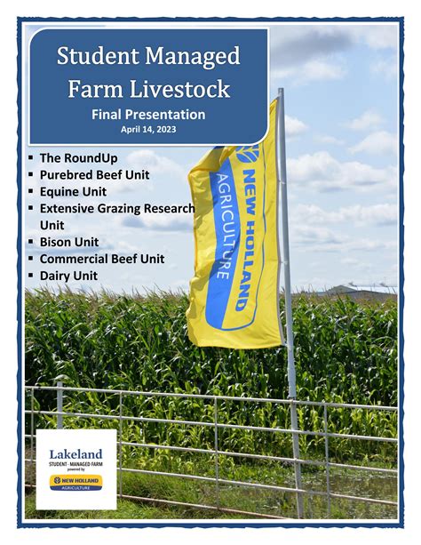 2023 Smf Livestock Final Presentation Booklet By Lakeland College