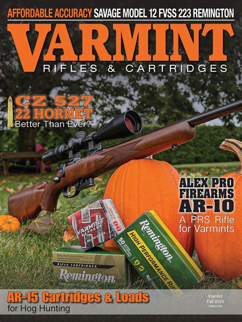 2024 Fall Varmint Rifles Cartridges