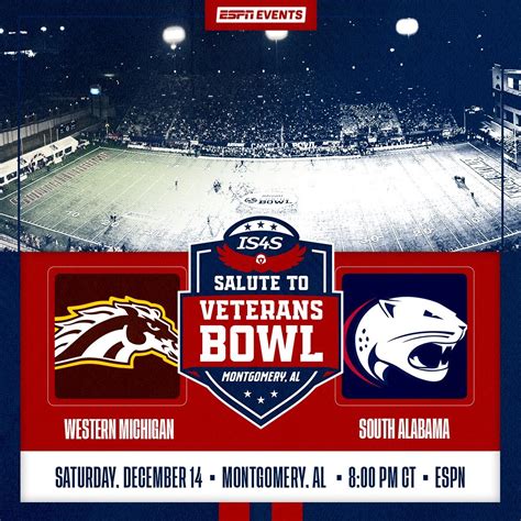 2024 Salute To Veterans Bowl Preview South Alabama Jaguars Vs Western Michigan Broncos Hustle Belt