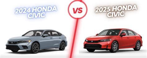 2024 Vs 2025 Honda Civic Features Pricing And Comparison