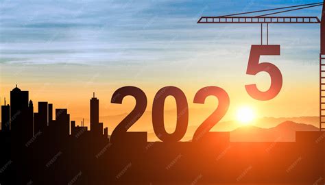 2025 A O Nuevo 2025 Gr A De Silueta Prepararse Para Dar La Bienvenida