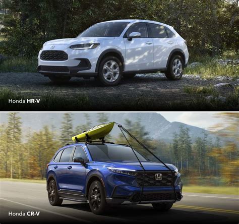 2025 Honda Hr V Vs Cr V Comparison Differences Similarities Available