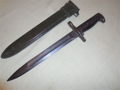 21 5 Amp Quot Wwii Us Army M1 Rifle Bayonet Knife With Scabbard Ebay