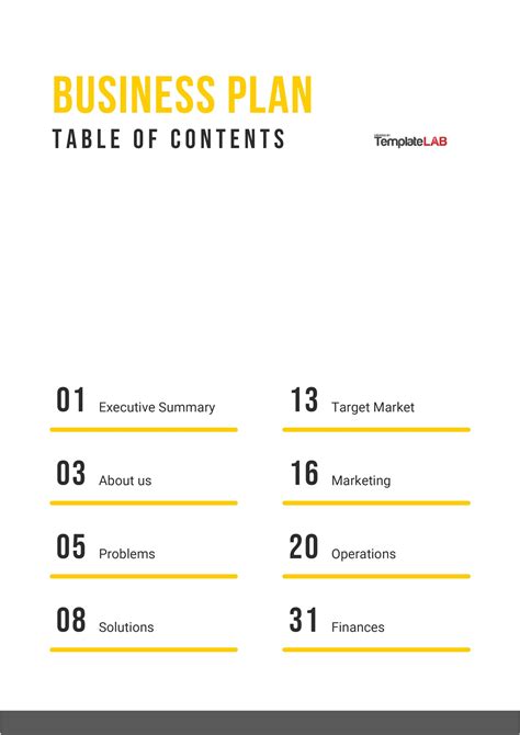 21 Table Of Contents Templates Amp Examples Word Ppt Templatelab