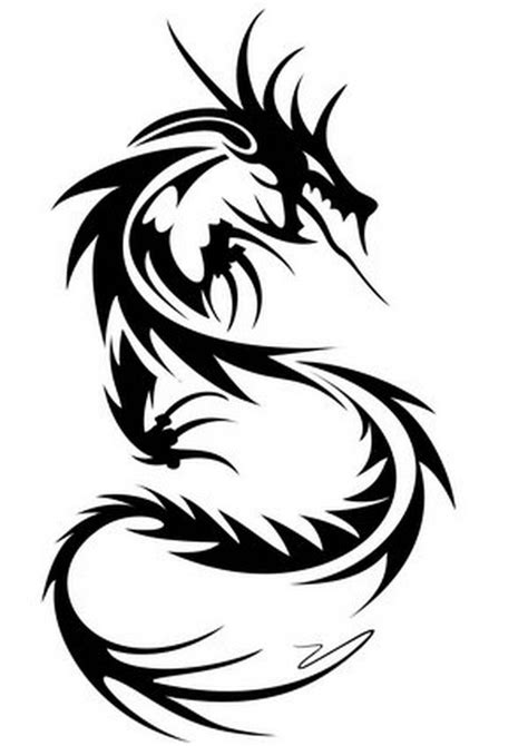 22 Beautiful Tribal Dragon Tattoo
