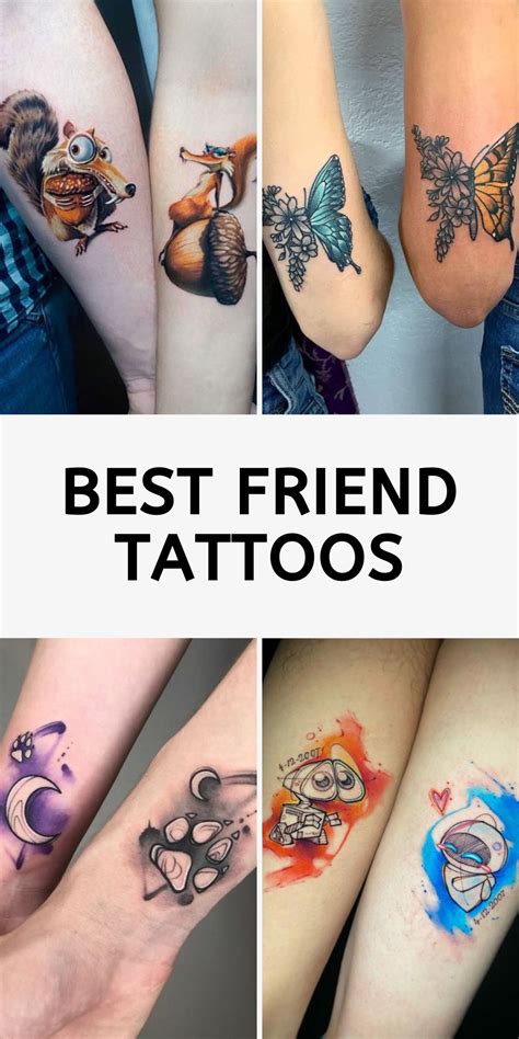 24 Best Friend Tattoo Ideas Unique Meaningful And Fun Designs