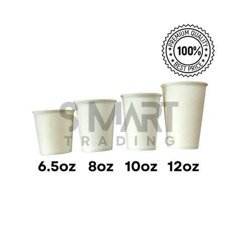 25 50 100Pcs Disposable Plain Paper Cups 6 5 Oz 8 Oz 10 Oz 12 Oz 25 50 100Pcs Disposable Plain Paper Cups 6 5 Oz 8 Oz 10 Oz 12 Oz