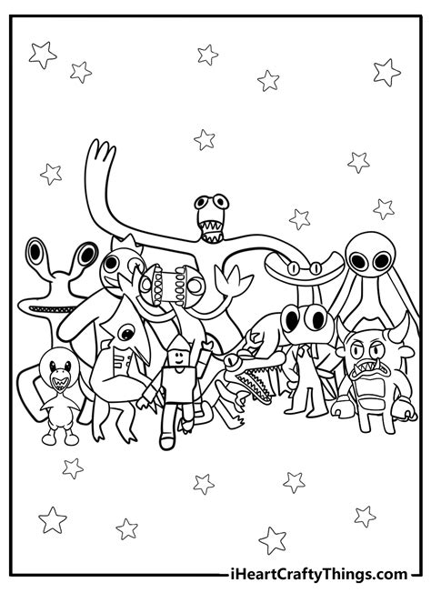 26 New Rainbow Friends Coloring Pages (100% Free To Print)