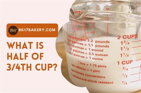 3/4th Cup to Tablespoons Converter