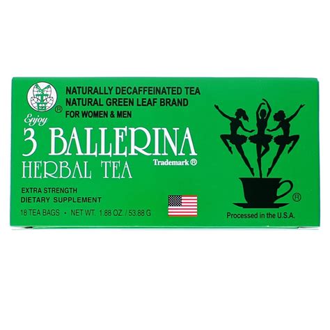 3 Ballerina Tea Extra Strength 18 Teabags