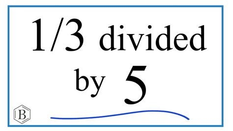 3 Divided by 5 Calculation Result