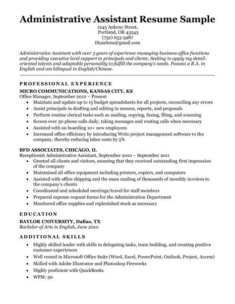3 Job Winning Example Administrative Assistant Resumes