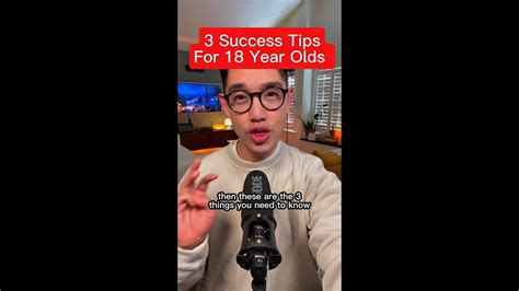 3 Success Tips For 18 Year Olds Youtube