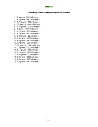 3 Ways To Convert Grams To Milligrams Wikihow