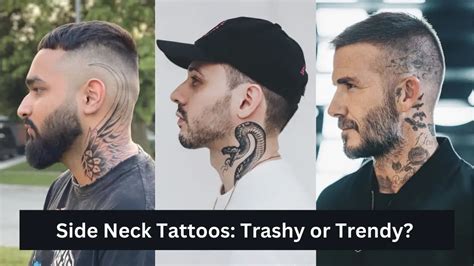 30 Bold Side Neck Tattoos For Men Trashy Trendy Or Totally Iconic