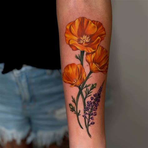 30 California Poppy Tattoo Ideas In 2021 Meanings Designs And More