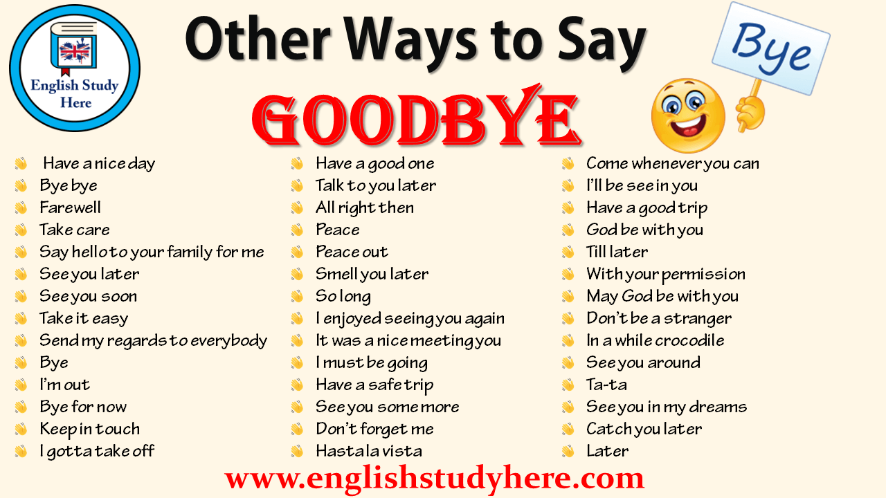 30 Cool Ways To Say Goodbye In English With Useful Examples Artofit