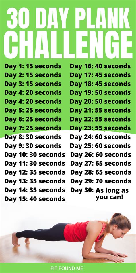 30 Day Plank Challenge For Beginners The Daily Struggle