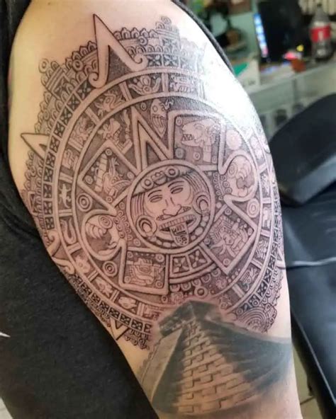 30 Meaningful Aztec Tattoo Designs For Men And Women