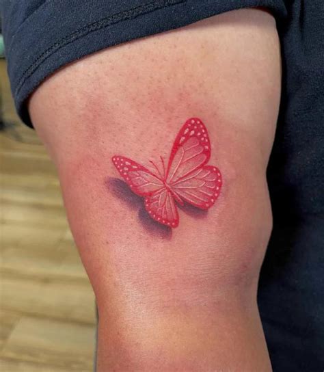 30 Red Butterfly Tattoo Designs With Meaning Art And Design