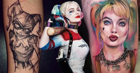 30 Stunning Harley Quinn Tattoos Suicide Squad