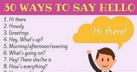 30 Ways To Say Hello In English Useful Hello Synonyms 30 Ways To Say Hello In English Useful Hello Synonyms