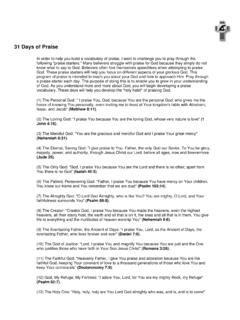 31 Days Of Praise Fortress Of Hope Ministries 31 Days Of Praise Fortress Of Hope Ministries