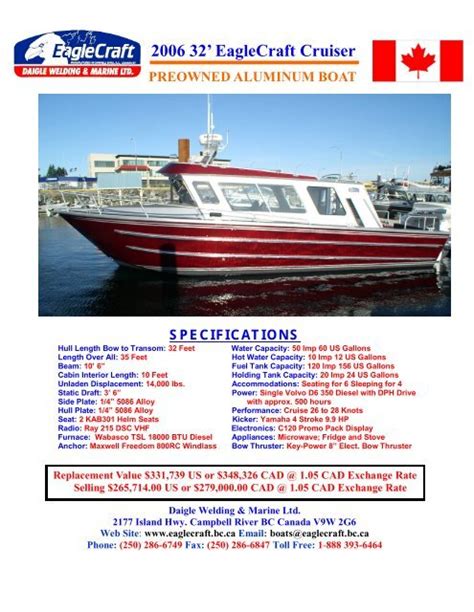 32 Eaglecraft Peterson Daigle Welding And Marine