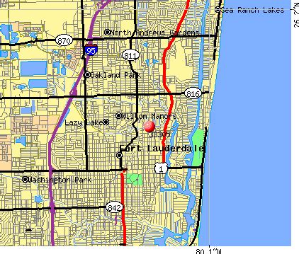 33305 Zip Code Maps Population Figures Demographics And Maps For 33305 Mapofzipcodes
