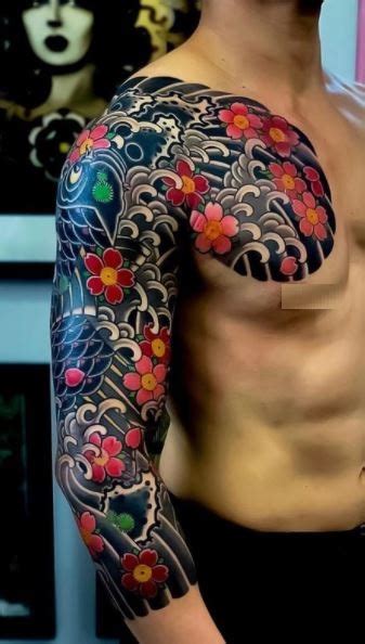 35 Awesome Traditional Japanese Sleeve Tattoos Tattoo Me Now