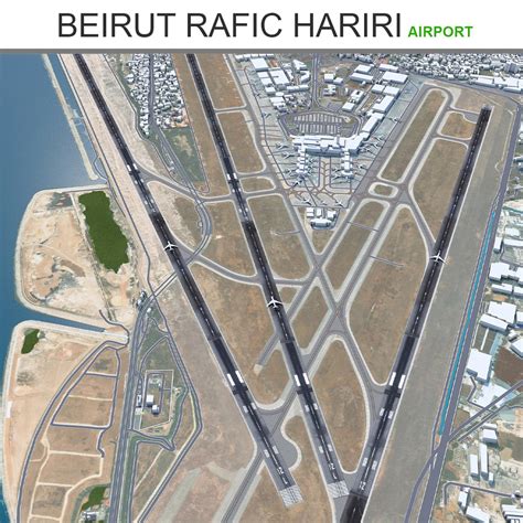 3D Beirut Rafic Hariri Airport Model Turbosquid 2005110