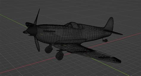 3D Model World War 2 Spitfire Vr Ar Low Poly Cgtrader
