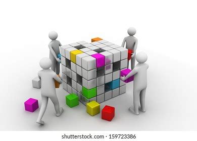 3D Small People Concept Of Creating Stock Illustration Illustration 3D Small People Concept Of Creating Stock Illustration Illustration