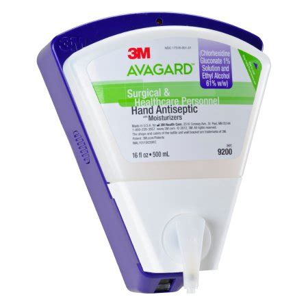3M Hand Hygiene Dispenser Avagard 500 Ml Wall Mount 4 Cs