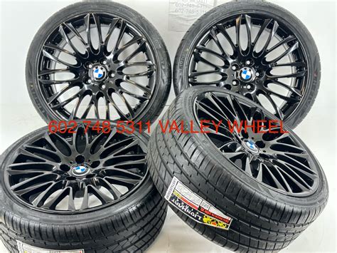 4 Oem Bmw 3 4 5 6 7 Series 20 Inch Alloy Wheels Rims Set Of 4 Gloss Black 120M