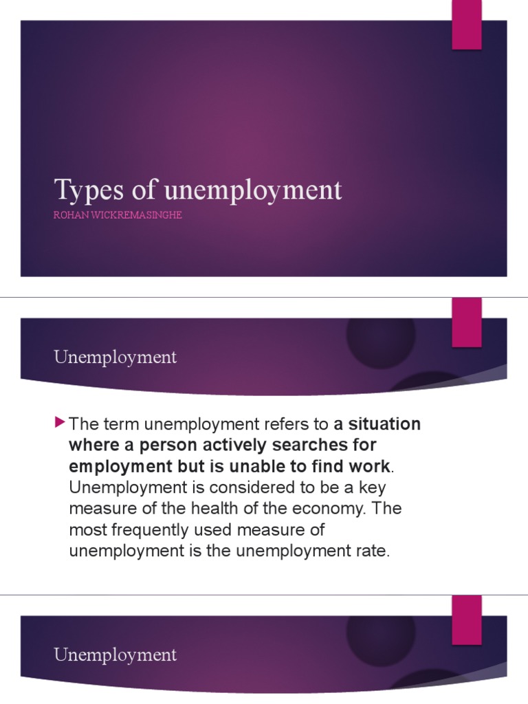 4 Types Of Unemployment 4 Types Of Unemployment
