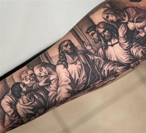 40 Aamazing Last Supper Tattoo Designs For Men 40 Aamazing Last Supper Tattoo Designs For Men