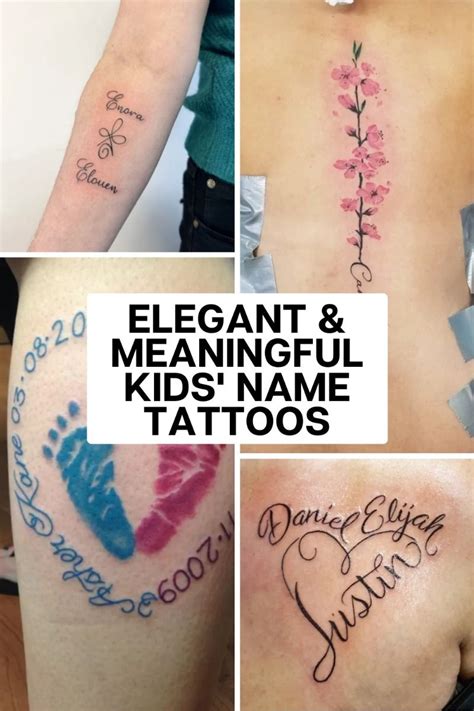 40 Kids Names Tattoo Ideas Designs Artofit