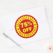 40% Off Retail Sale Stickers | Zazzle