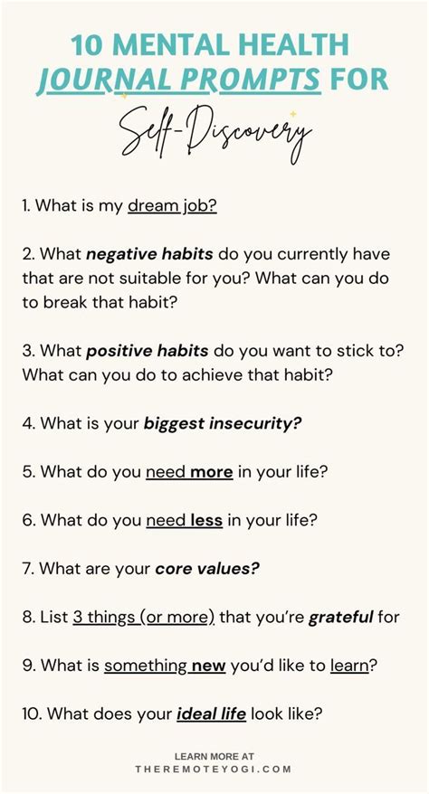 40 Powerful Journal Prompts For Mental Health Artofit