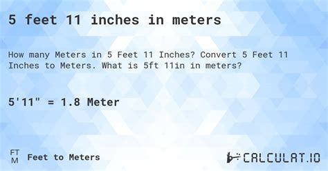 45 Feet 11 Inches In Meters Calculatio 45 Feet 11 Inches In Meters Calculatio