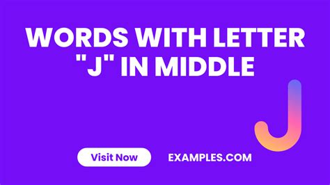 450 Words With Letter J In Middle List Meaning Pdf