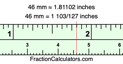 5 Ways 46mm to Inches