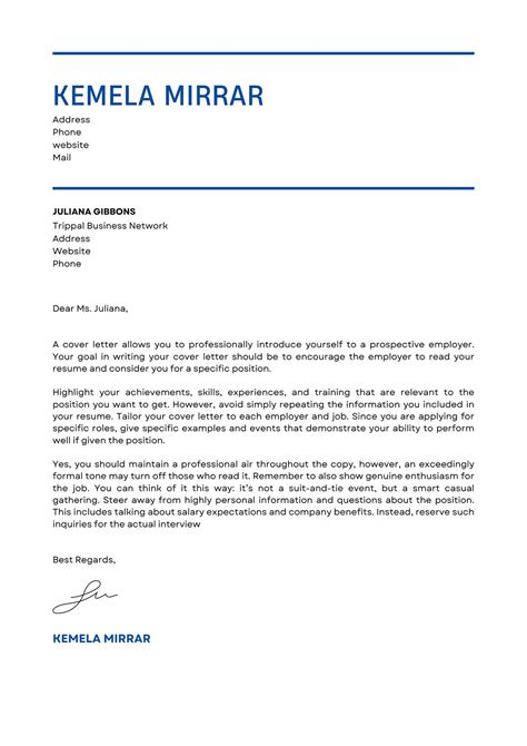 5 Cover Letter Format For Resume Free Samples Examples Format